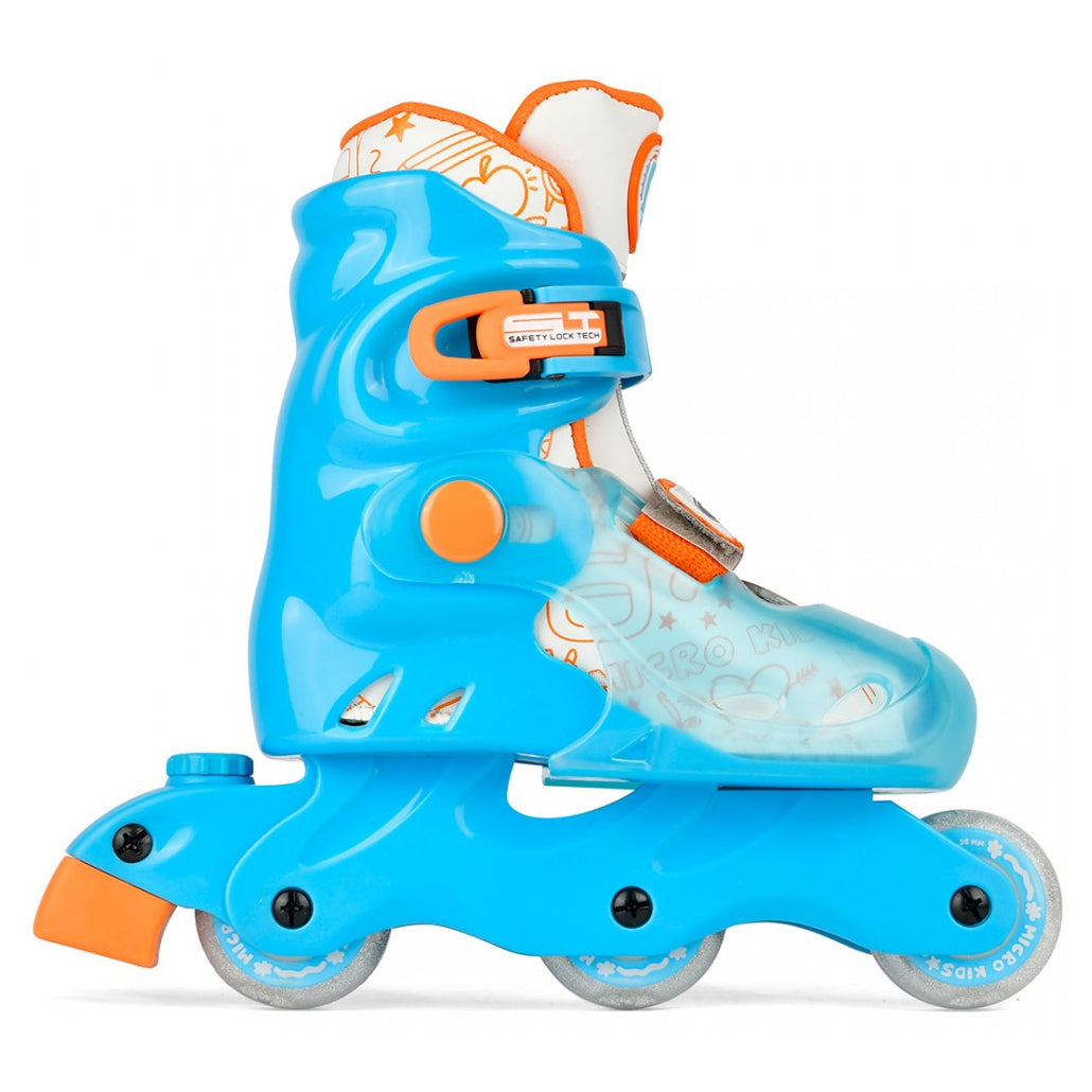 Micro Future Blue Adjustable Kids Inline Skates - Blue/13.5J-3