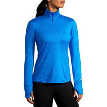 
                        
                          Load image into Gallery viewer, Brooks Dash Womens Running 1/2 Zip - HTH BL BOLT 437/XL
                        
                       - 1