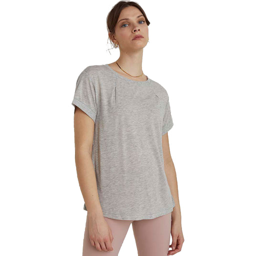 Varley Madison Womens T-Shirt - Light Grey Marl/L