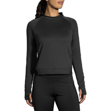 
                        
                          Load image into Gallery viewer, Brooks Notch Thermal Wmn Long Sleeve Running Shirt - BLACK 001/XL
                        
                       - 1