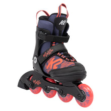 
                        
                          Load image into Gallery viewer, K2 Marlee Purple Girls Adjustable Inline Skates - Purple/Coral/4-8
                        
                       - 1