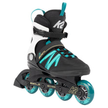 
                        
                          Load image into Gallery viewer, K2 Kinetic 80 Womens Inline Skates 1 - Black/Turquoise/11.0
                        
                       - 1