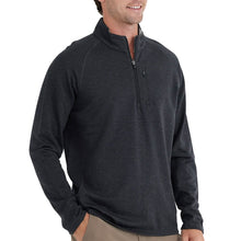 
                        
                          Load image into Gallery viewer, Free Fly Bamboo Heritage Fleece Mens 1/4 Zip - HTHR BLACK 103/XXL
                        
                       - 4
