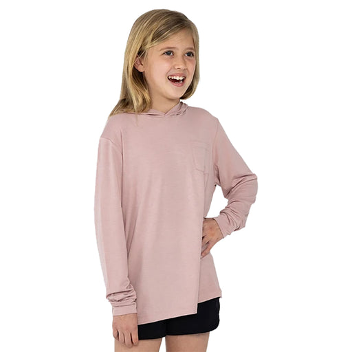 Free Fly Bamboo Shade Youth Hoodie - HARBOR PINK 107/L