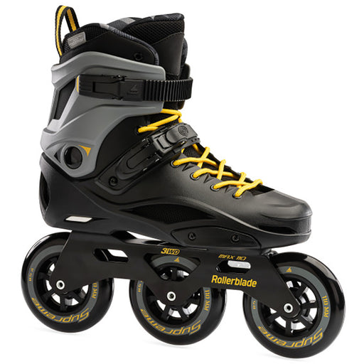 Rollerblade RB 110 Unisex Urban Inline Skates - Blk/Saffron Yel/14.0