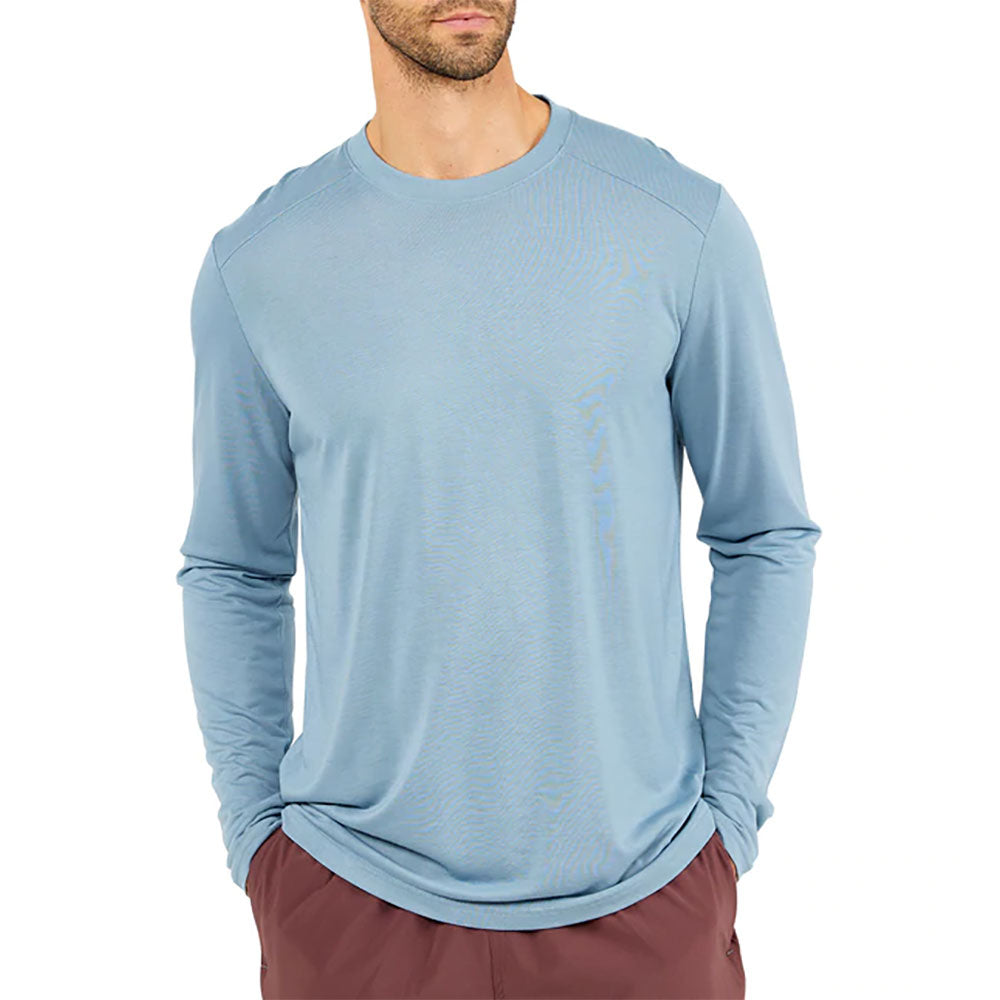 Free Fly Bamboo Lightweight Mens Long Sleeve Shirt - BLUE FOG 400/XL