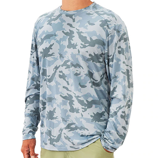 Free Fly Bamboo Lightweight Mens Long Sleeve Shirt - WATER CAMO 119/XL