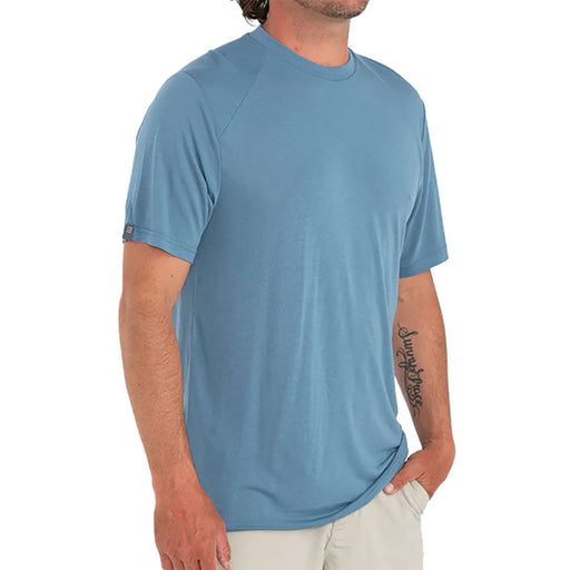 Free Fly Bamboo Lightweight Drifter Mens T-Shirt - CAPE BLUE 113/XL