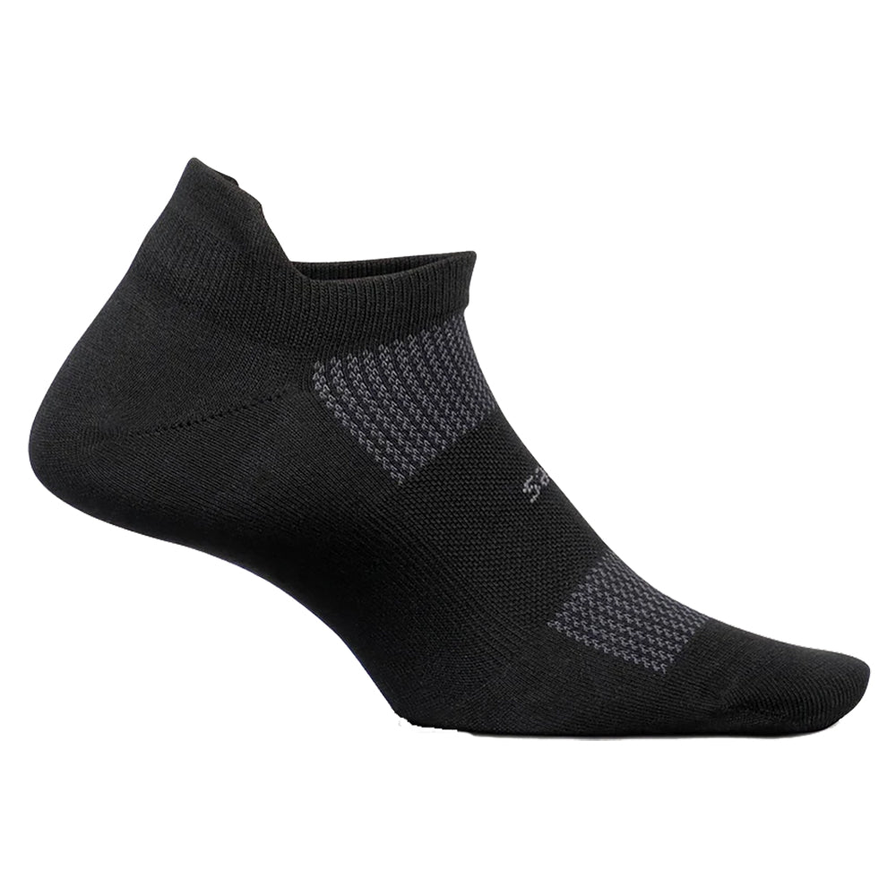 Feetures High Performance Cushion No Show Socks - BLACK 001/XL