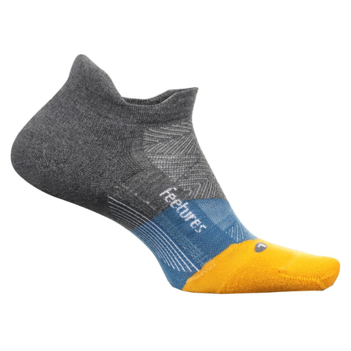 Feetures Elite Max Cushion No Show Tab Unisex Sock - ELECTRC GRY 422/XL