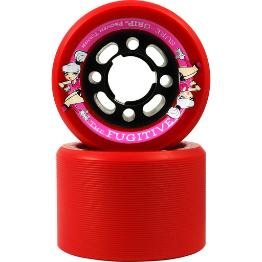Sure Grip Fugitive 62mm Roller Skate Wheels - Red