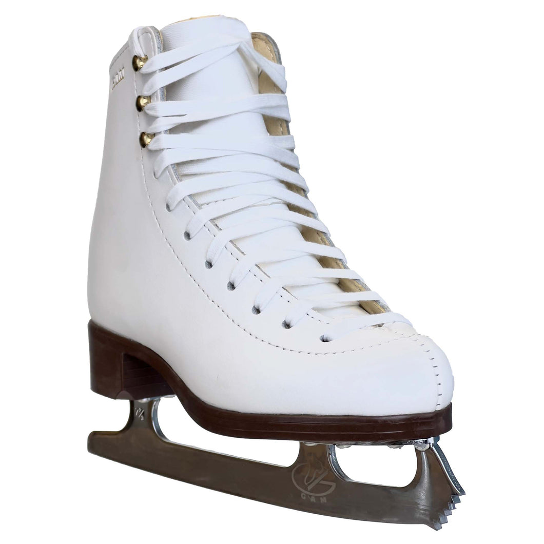 Gam Horizon Girls Figure Skates - White/12.5J/Wide