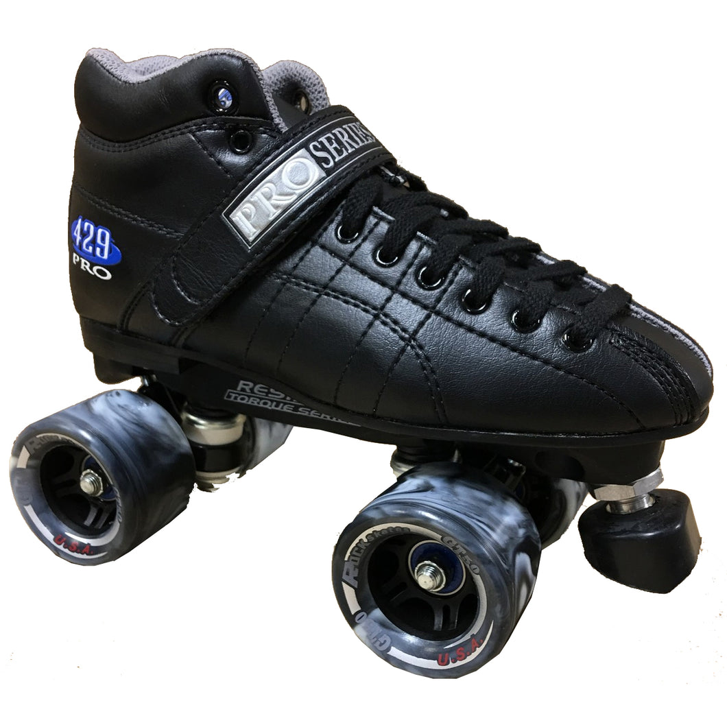 Pacer 429 PRO Unisex Roller Skates - Black/M05 / W07