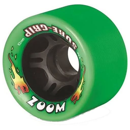 Sure Grip Zoom 62mm Roller Skate Wheels - Green
