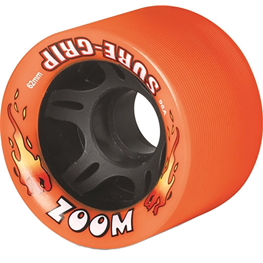 Sure Grip Zoom 62mm Roller Skate Wheels - Orange