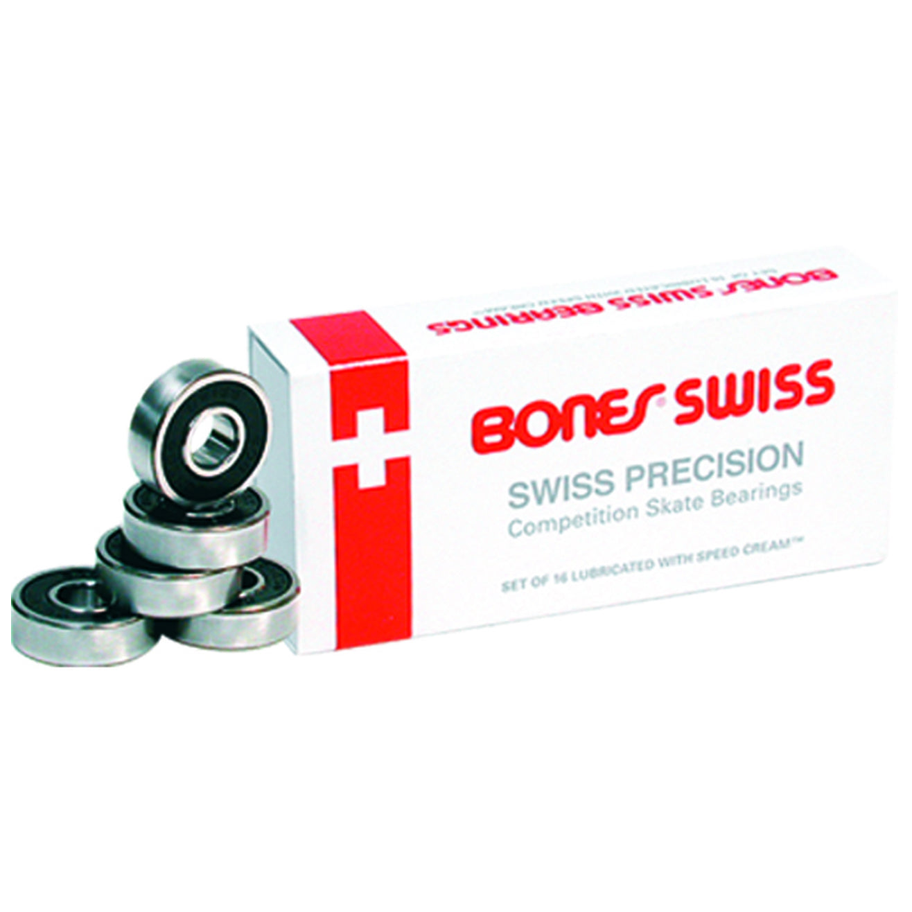Bones Swiss Roller Skate Bearings 16 Pack