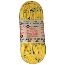 
                        
                          Load image into Gallery viewer, Ten Seconds Waxed Hockey Skate Laces - Yellow/120 IN
                        
                       - 3