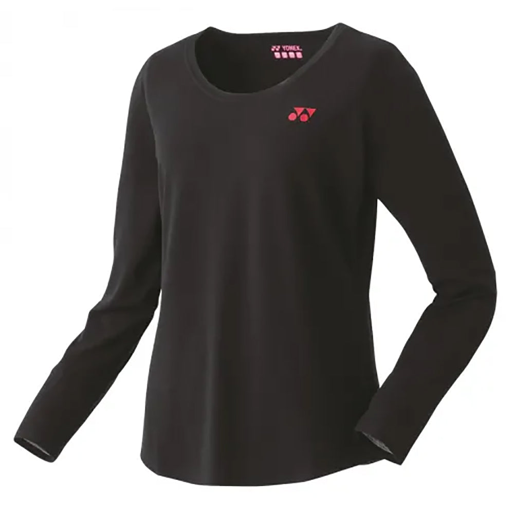 Yonex Practice Womens Longsleeve Tennis T-Shirt - Black Bk/L