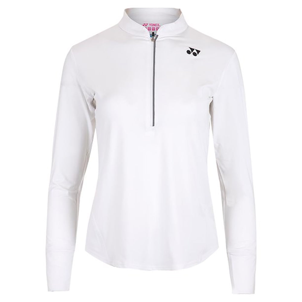 Yonex London Womens Longsleeve Tennis Shirt - White W/L