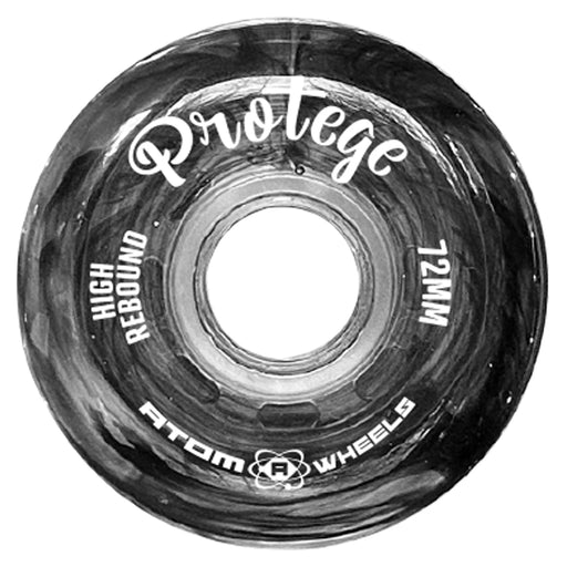 Jackson Atom Protege High Rebond Inline Wheels 6pk - Smoke Black Bk/72 MM