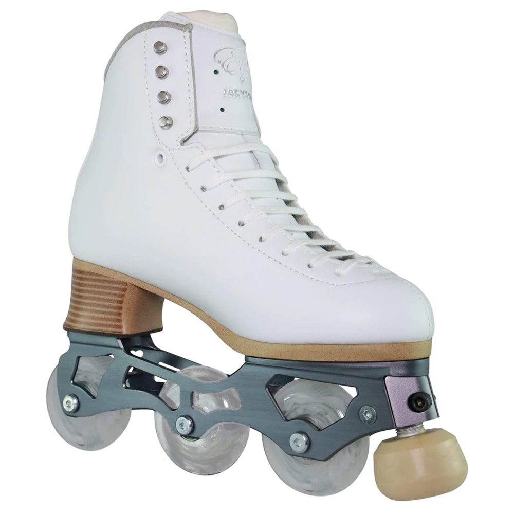 Jackson Elle Womens Inline Figure Roller Skates - 8.5/White Wh