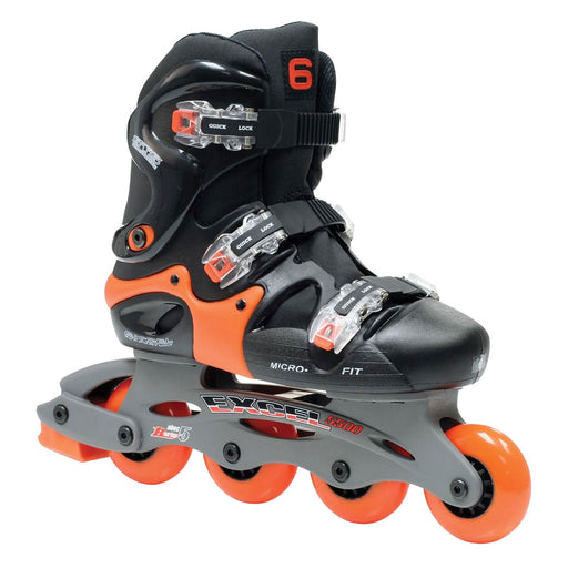 Roller Derby Excel 5500 Mens Inline Skates - Black/Orange/12.0