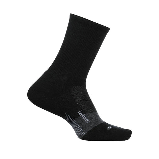 Feetures Merino 10 Cushion Mini Crew Socks - CHARCOAL 468/XL