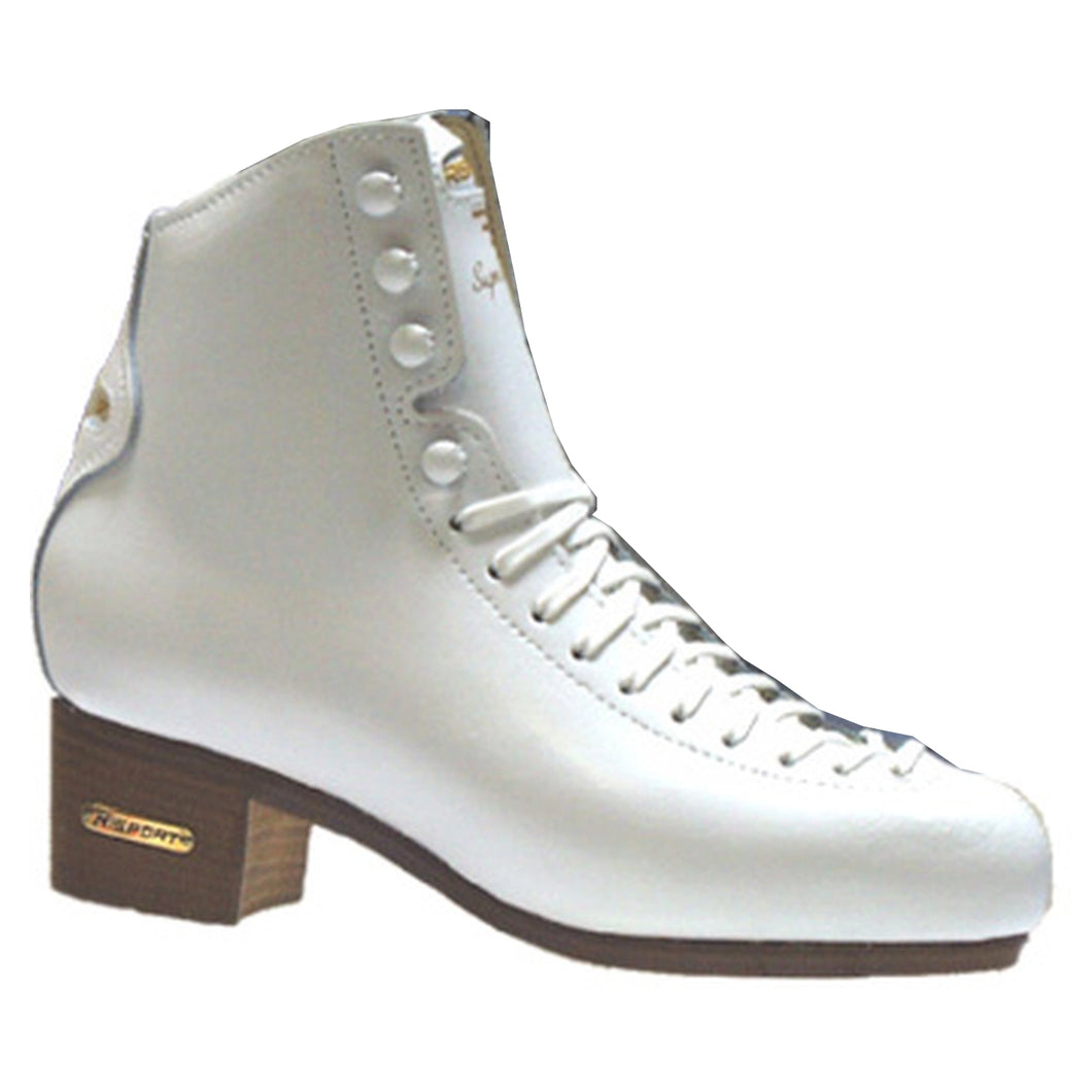 Risport Super Diamant Girls Figure Skate Boot Blem - White/US6.5/235/35/C