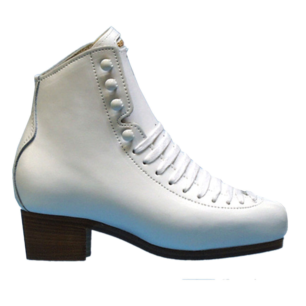 Risport Cristallo White Girls Figure Skate Boot - White/US5.0/220/33/C