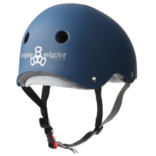 
                        
                          Load image into Gallery viewer, Triple Eight Certified Sweatsaver Nvy Rubbr Helmet
                        
                       - 2