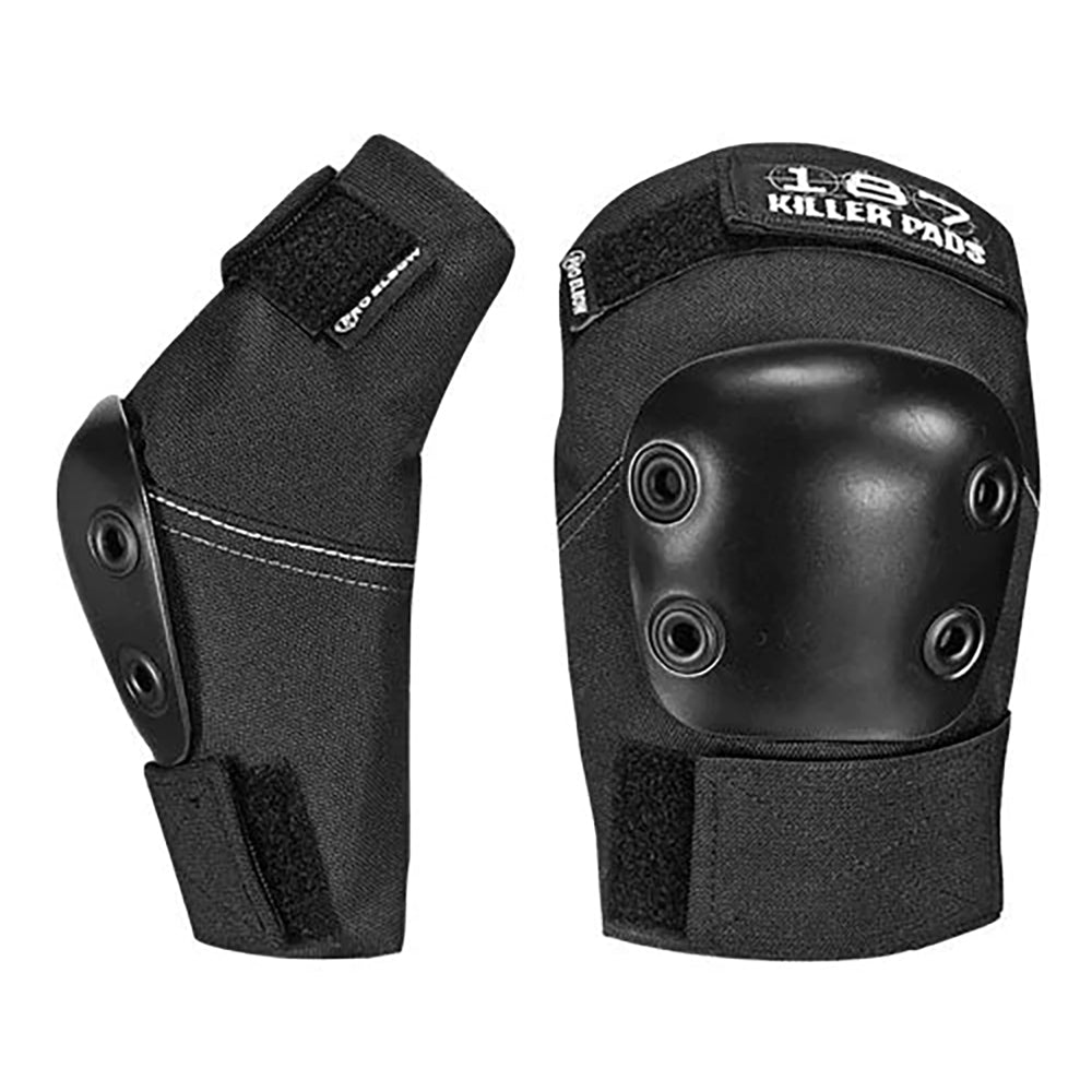 187 Killer Pads Pro Black Elbow Pads - Black/L