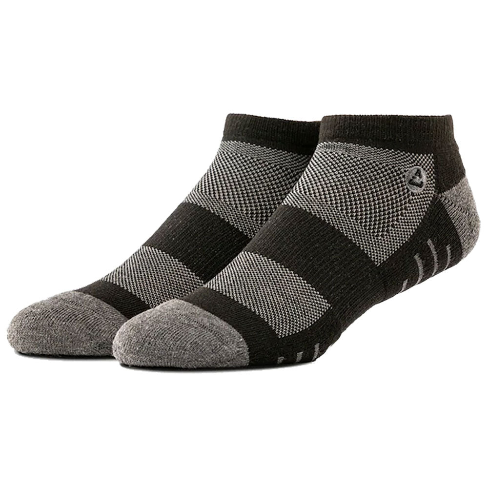 Cuater by TravisMathew Eighteener Ankle Socks - Black/Grey 0blg/One Size