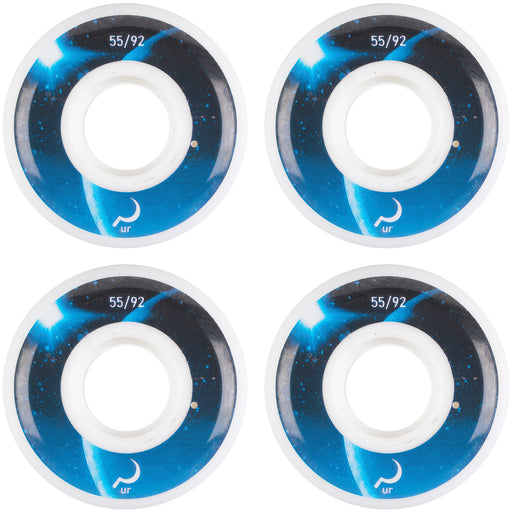 Ground Control UR 55mm/92A Moon Skate Wheels - 4PK - White