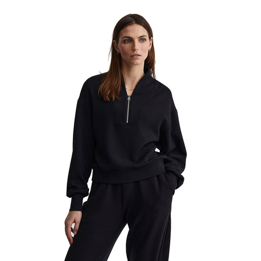 Varley Davidson Womens Half Zip Sweatshirt - Black/L