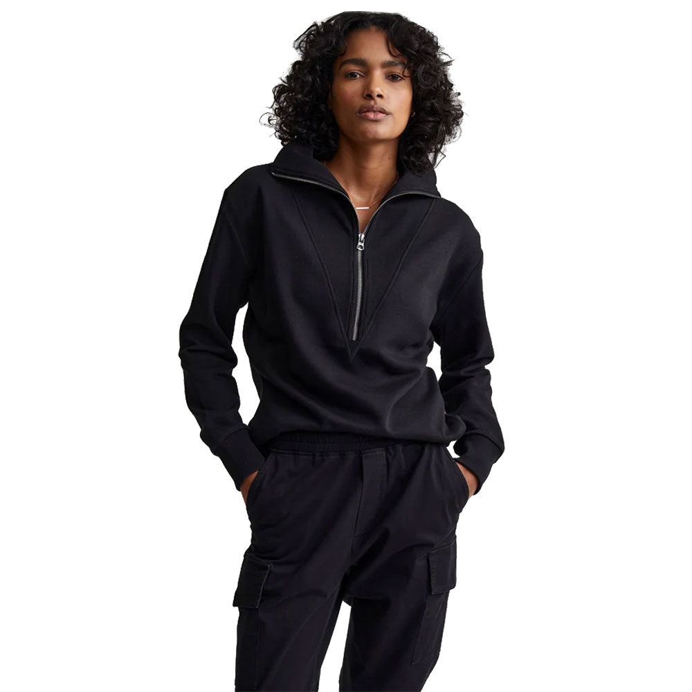 Varley Clearwood Half Zip Black Womens Pullover - Black/L