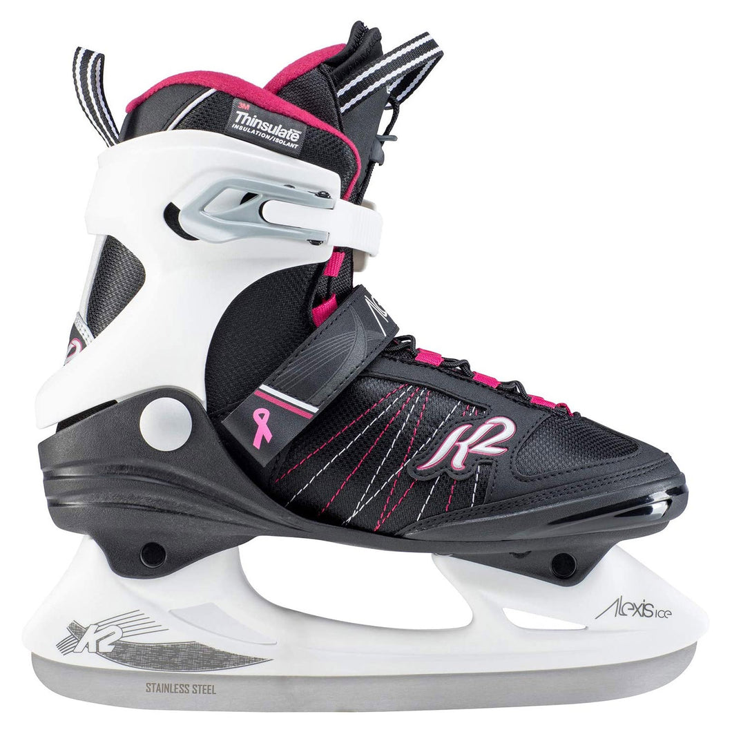 K2 Alexis Ice Pro Womens Ice Skates 2020 - 27549 - Black/Wht/Pink/4.0