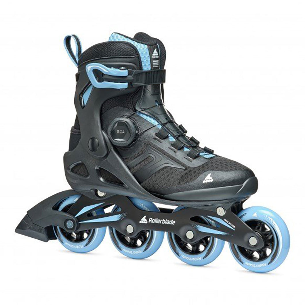 Rollerblade Macroblade 84 BOA Womens Inline Skates - Black/Blue/10 / 10.5