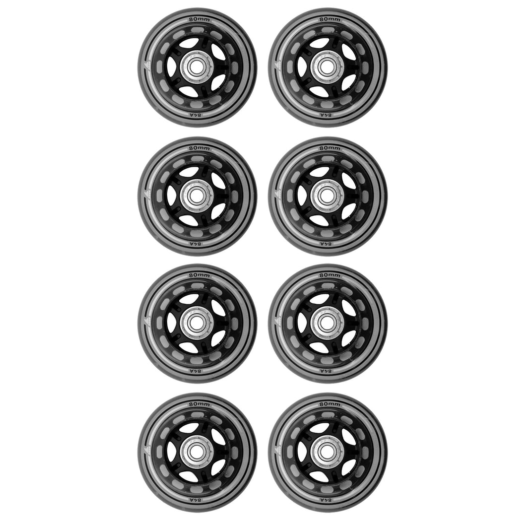 Rollerblade 80/SG7 Bear XT Inline Skate Wheel Kit - Clear