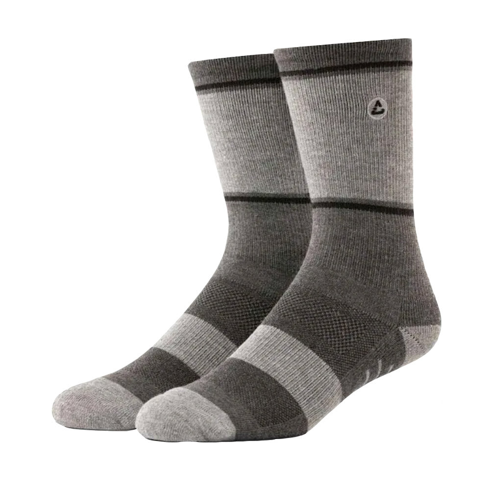 Cuater by TravisMathew Baja Crew Socks - Hthr Gry Pnstrp/One Size