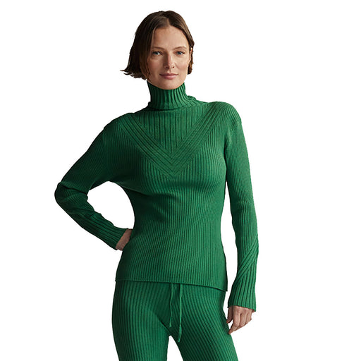 Varley Esme Rib Womens Turtleneck - Verdant Green/L