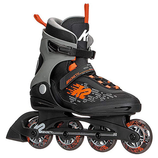 K2 Kinetic 80 Mens Inline Skates - Mod Use 29497 - Black/Red/13.0