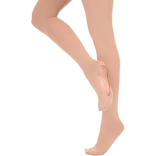 Danskin Over the Boot Girls Figure Skate Tights - Lt Toast/S