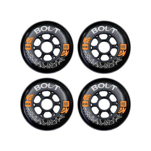 K2 Bolt 90mm/85A Inline Skate Wheels - 4 Pack