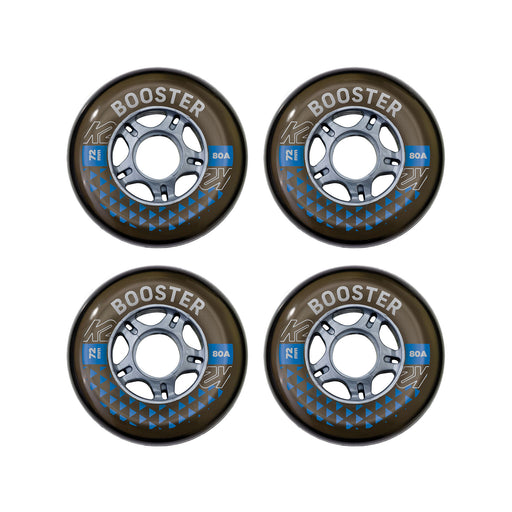 K2 Booster 72mm/80A Inline Skate Wheels - 4 Pack