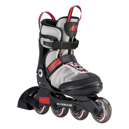 K2 Raider Boys Adjustable Inline Skates 30502 - Grey/Red/4-8