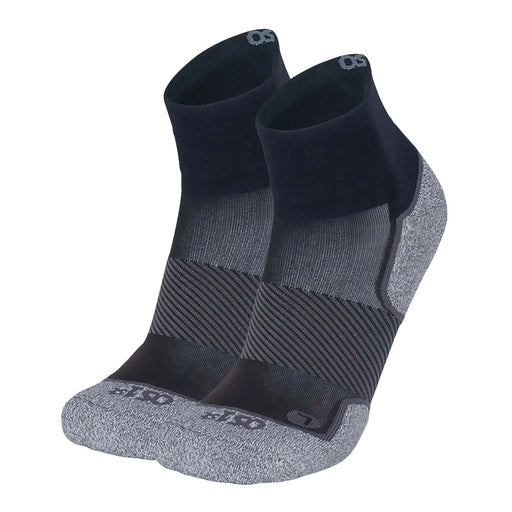 OS1st Active Comfort Quarter Crew Socks - Black/XL