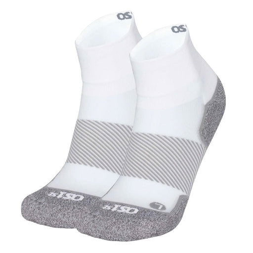 OS1st Active Comfort Quarter Crew Socks - White/XL