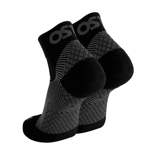 OS1st Plantar Fasciitis Compression Quarter Socks - Black/XL
