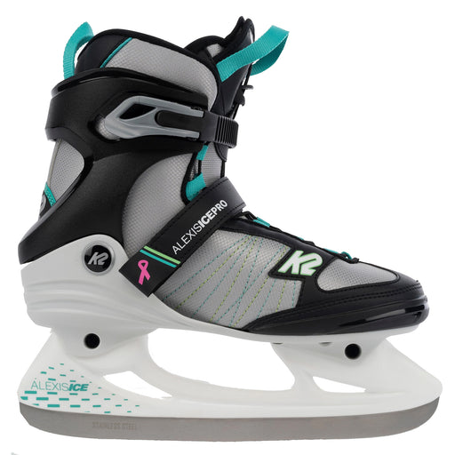 K2 Alexis Ice Pro Womens Ice Skates 30861 - Wht/Gry/Teal/8.0