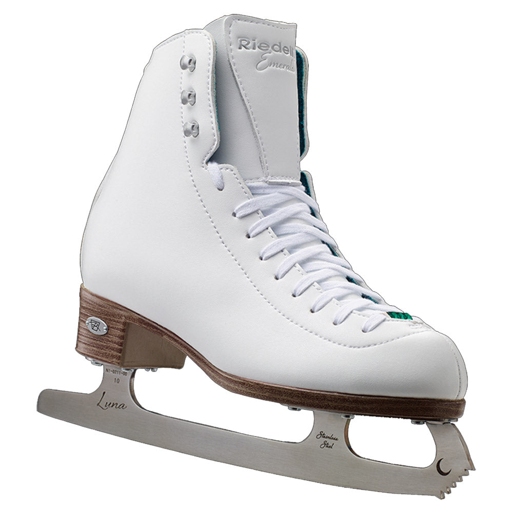 Riedell Emerald 119 Womens Figure Skates 31029 - 9.5/White/M